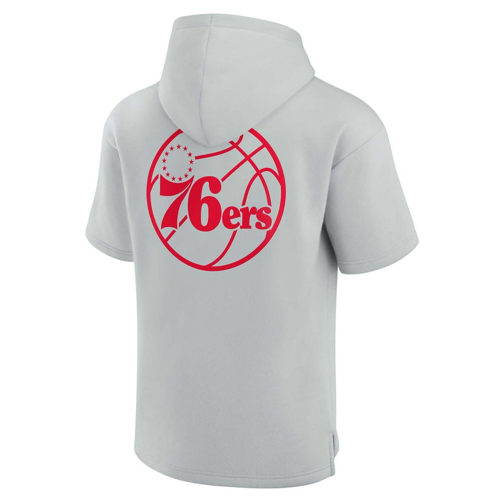 NBA Philadelphia 76ers Unisex Elements Super Soft Fleece Short Sleeve Pullover Hoodie