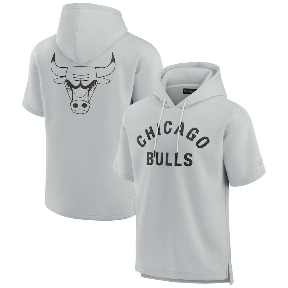 NBA Chicago Bulls Unisex Elements Super Soft Fleece Short Sleeve Pullover Hoodie sale