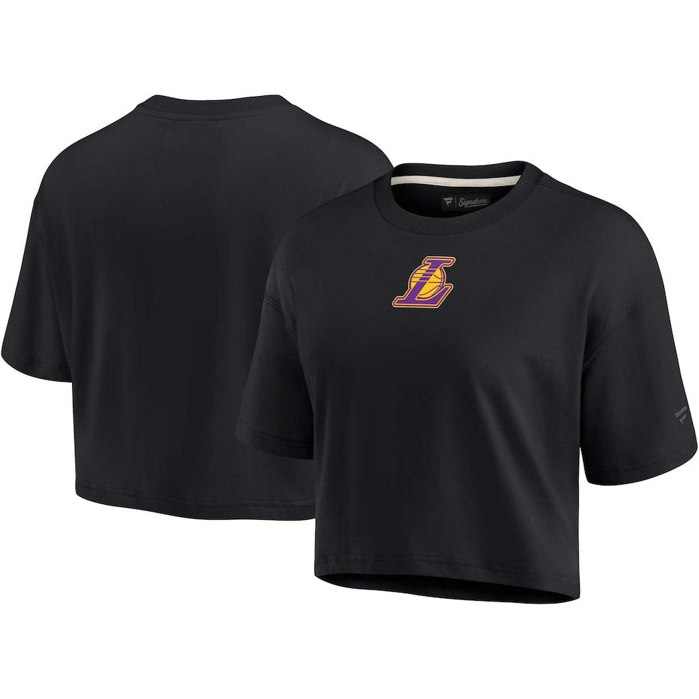 NBA Los Angeles Lakers Women's Elements Super Soft Boxy Cropped T-Shirt