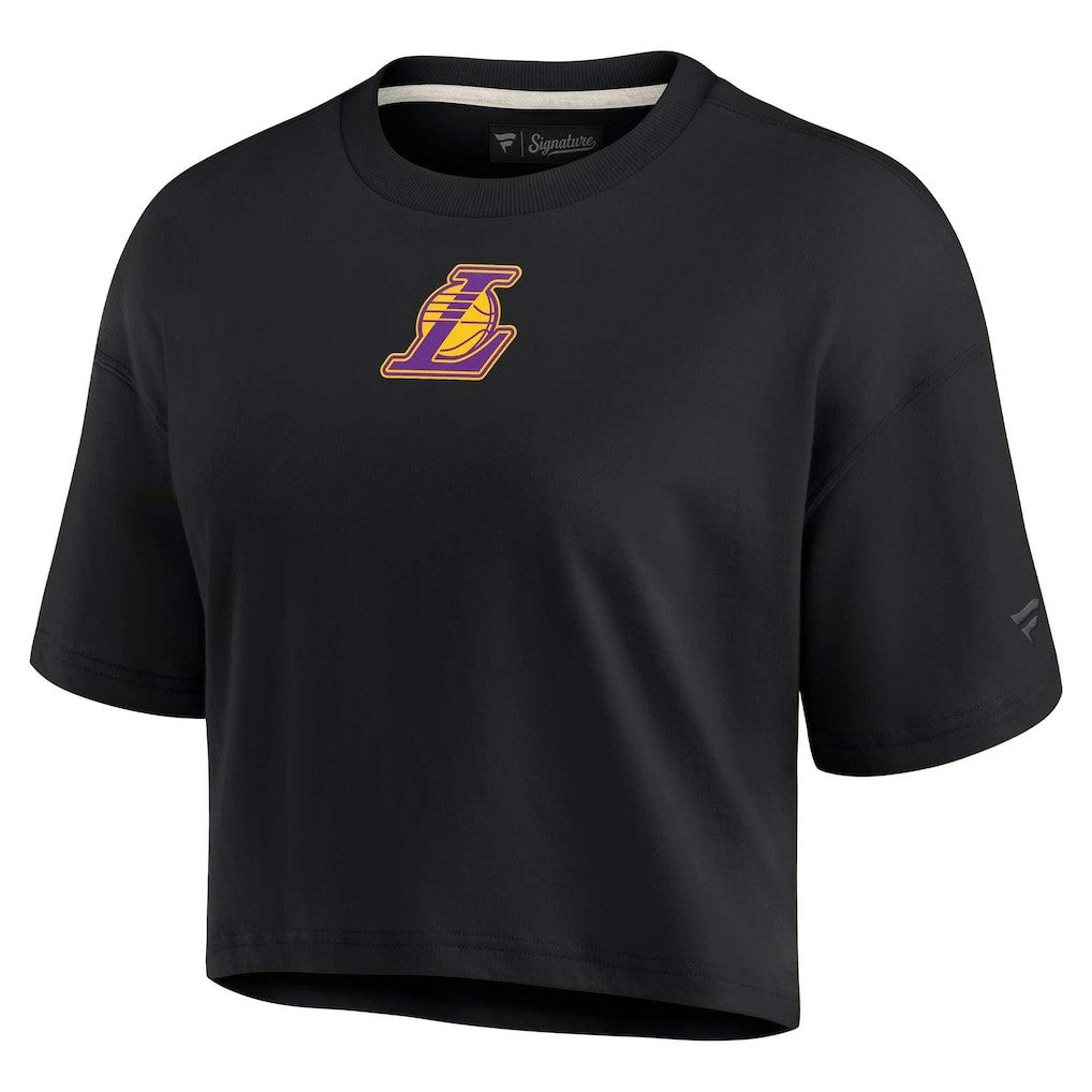 NBA Los Angeles Lakers Women's Elements Super Soft Boxy Cropped T-Shirt