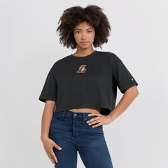 NBA Los Angeles Lakers Women's Elements Super Soft Boxy Cropped T-Shirt