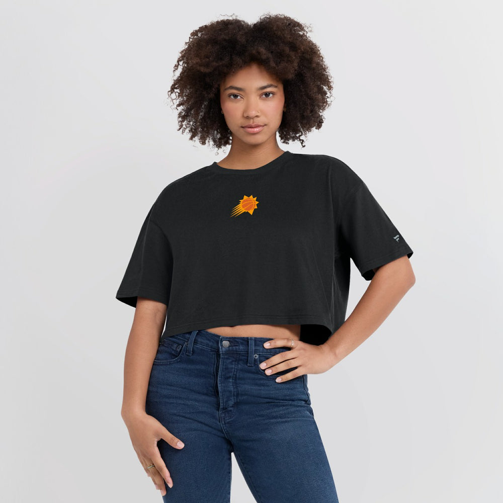 NBA Phoenix Suns Women's Elements Super Soft Boxy Cropped T-Shirt