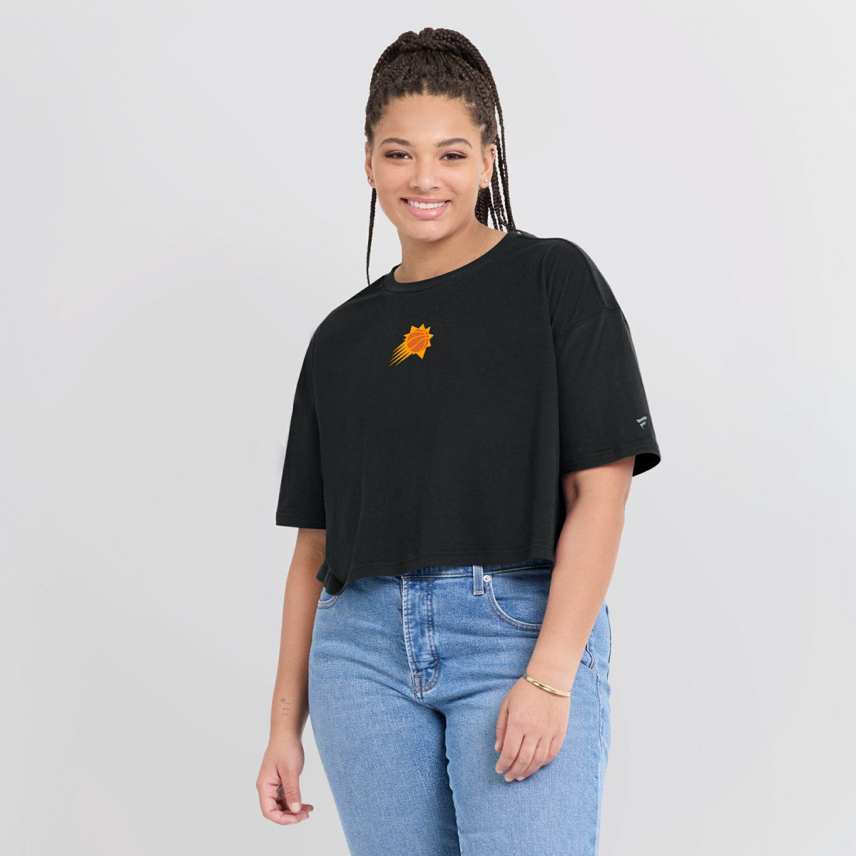 NBA Phoenix Suns Women's Elements Super Soft Boxy Cropped T-Shirt