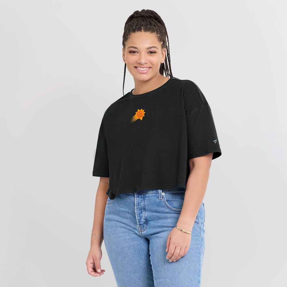 NBA Phoenix Suns Women's Elements Super Soft Boxy Cropped T-Shirt