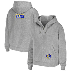 WEAR by Erin Andrews Women's Team Full-Zip Hoodie - Los Angeles Rams