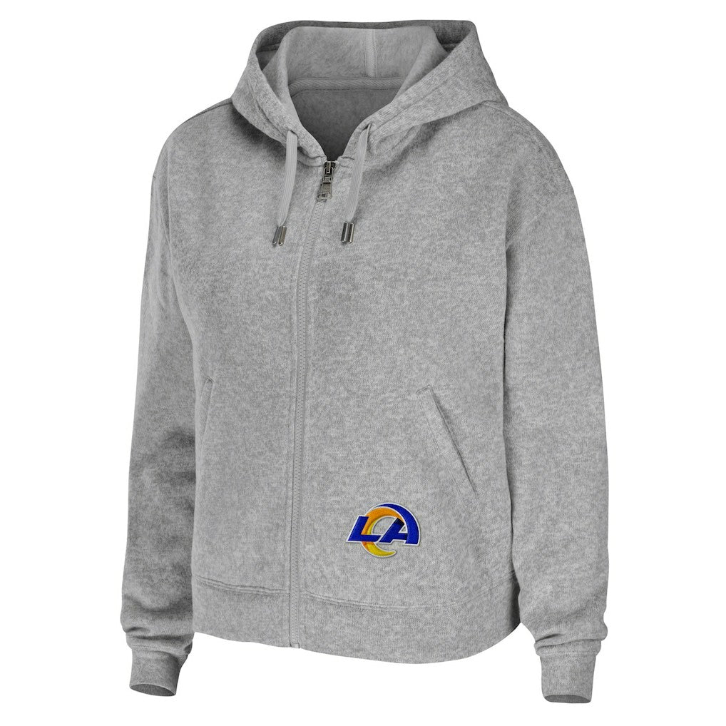 WEAR by Erin Andrews Women's Team Full-Zip Hoodie - Los Angeles Rams