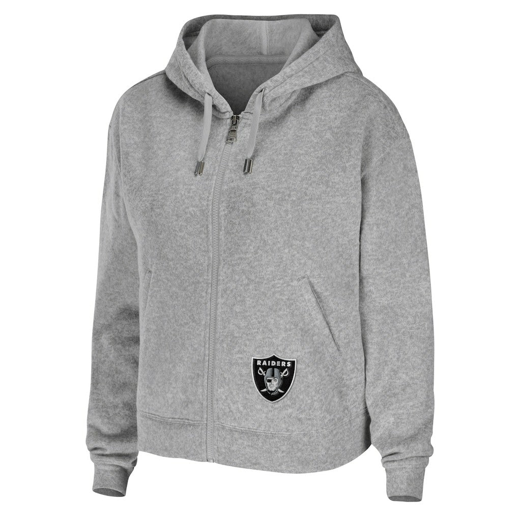 WEAR by Erin Andrews Women's Team Full-Zip Hoodie - Las Vegas Raiders
