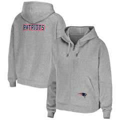 WEAR by Erin Andrews Women's Team Full-Zip Hoodie - New England Patriots