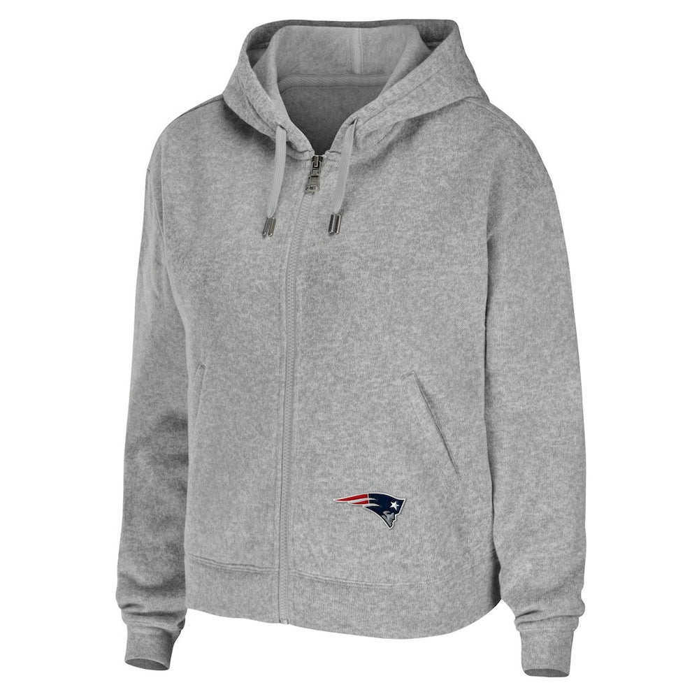 WEAR by Erin Andrews Women's Team Full-Zip Hoodie - New England Patriots