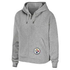 WEAR by Erin Andrews Women's Team Full-Zip Hoodie - Pittsburgh Steelers
