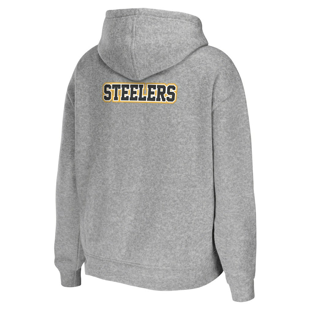 WEAR by Erin Andrews Women's Team Full-Zip Hoodie - Pittsburgh Steelers