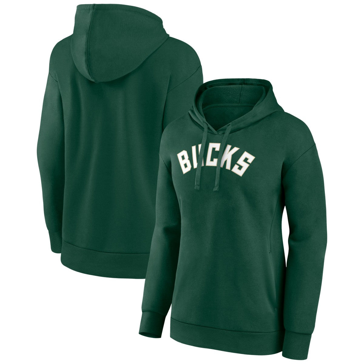 NBA Milwaukee Bucks Women's Wordmark Alt Pullover Hoodie