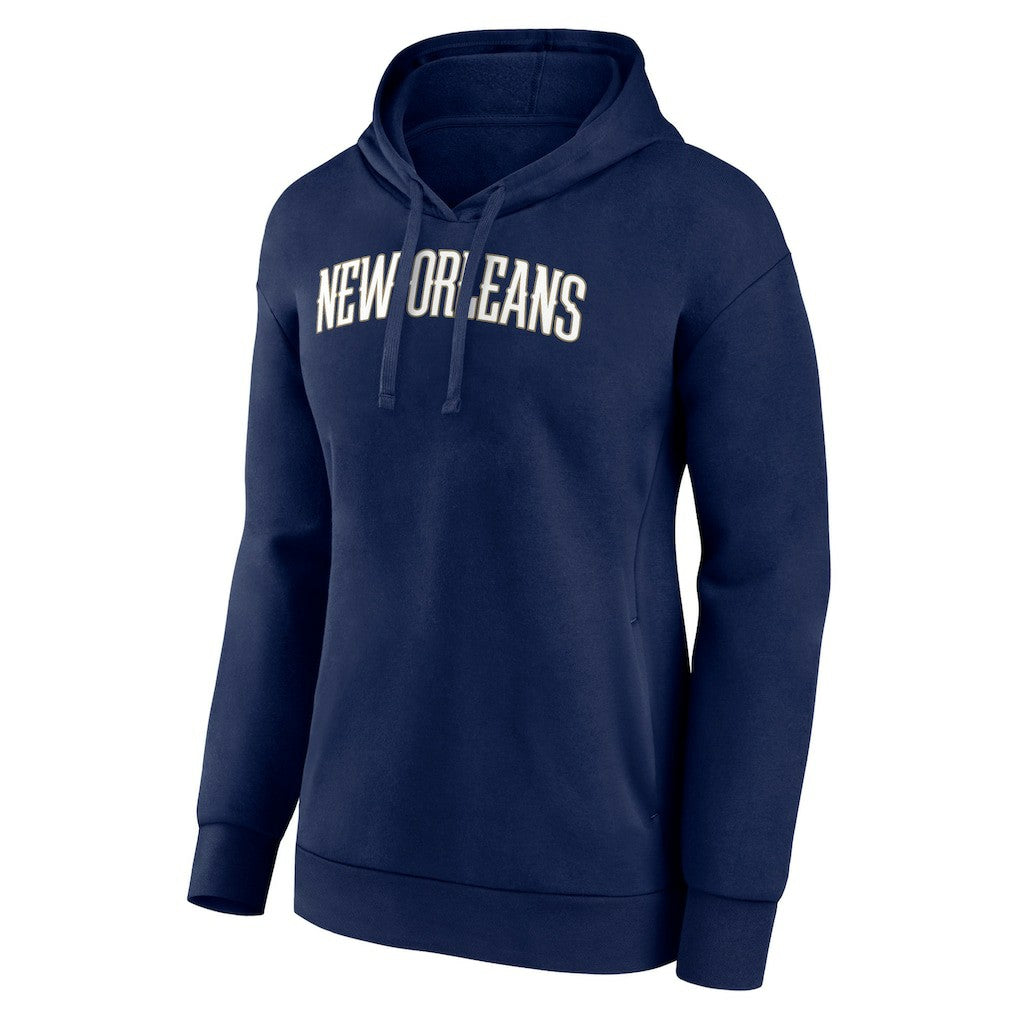 NBA New Orleans Pelicans Women's Wordmark Alt Pullover Hoodie