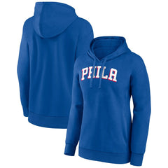 NBA Philadelphia 76ers Women's Wordmark Alt Pullover Hoodie