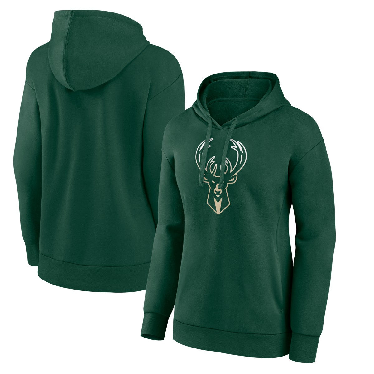 NBA Milwaukee Bucks Women's Gradient Logo Pullover Hoodie