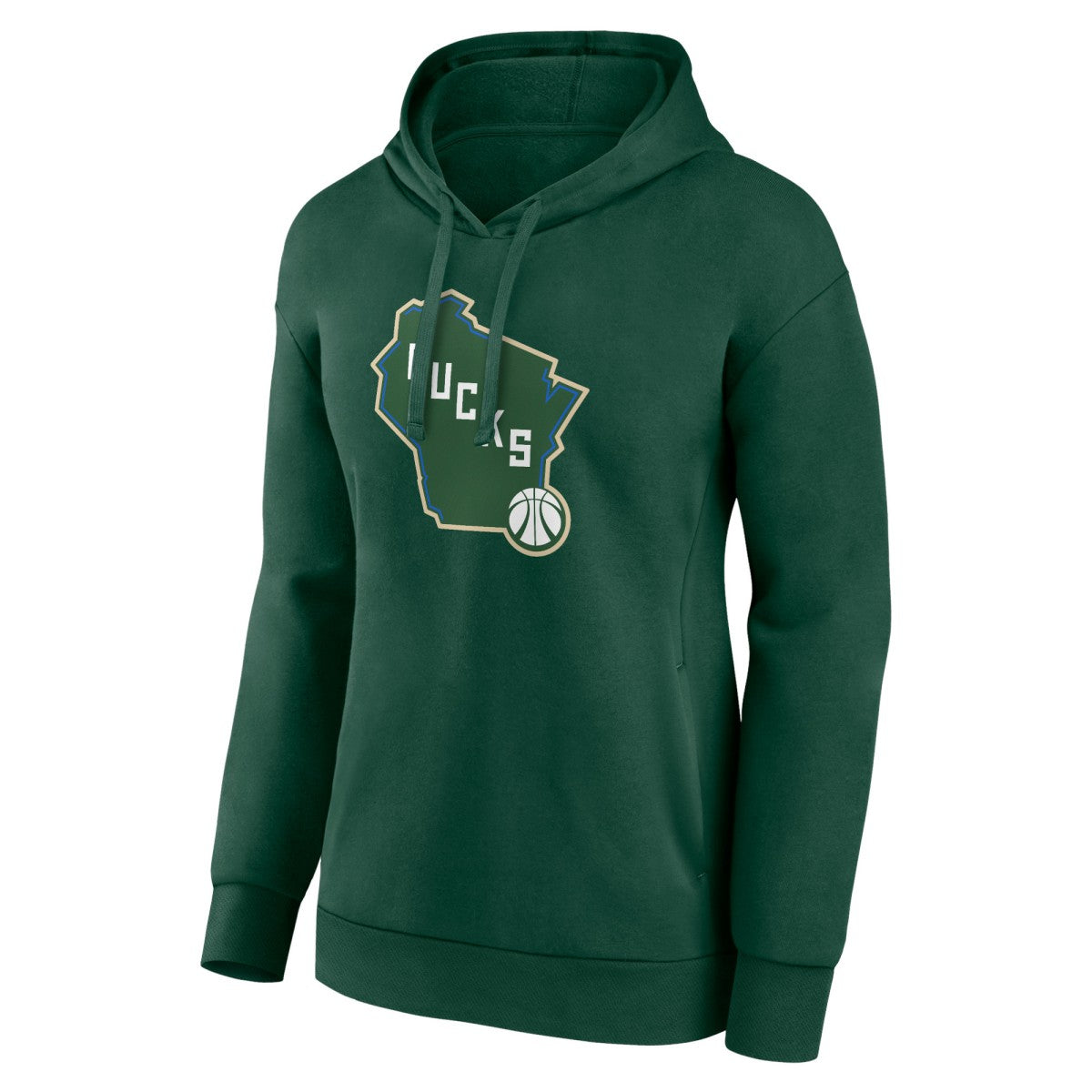 NBA Milwaukee Bucks Women's Alternate Logo Pullover Hoodie