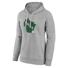 NBA Milwaukee Bucks Women's Alternate Logo Pullover Hoodie