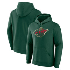 NHL Green Minnesota Wild Fanatics Primary Logo Pullover Hoodie