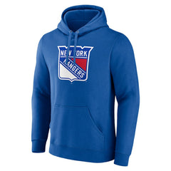 NHL Blue New York Rangers Fanatics Primary Logo Pullover Hoodie