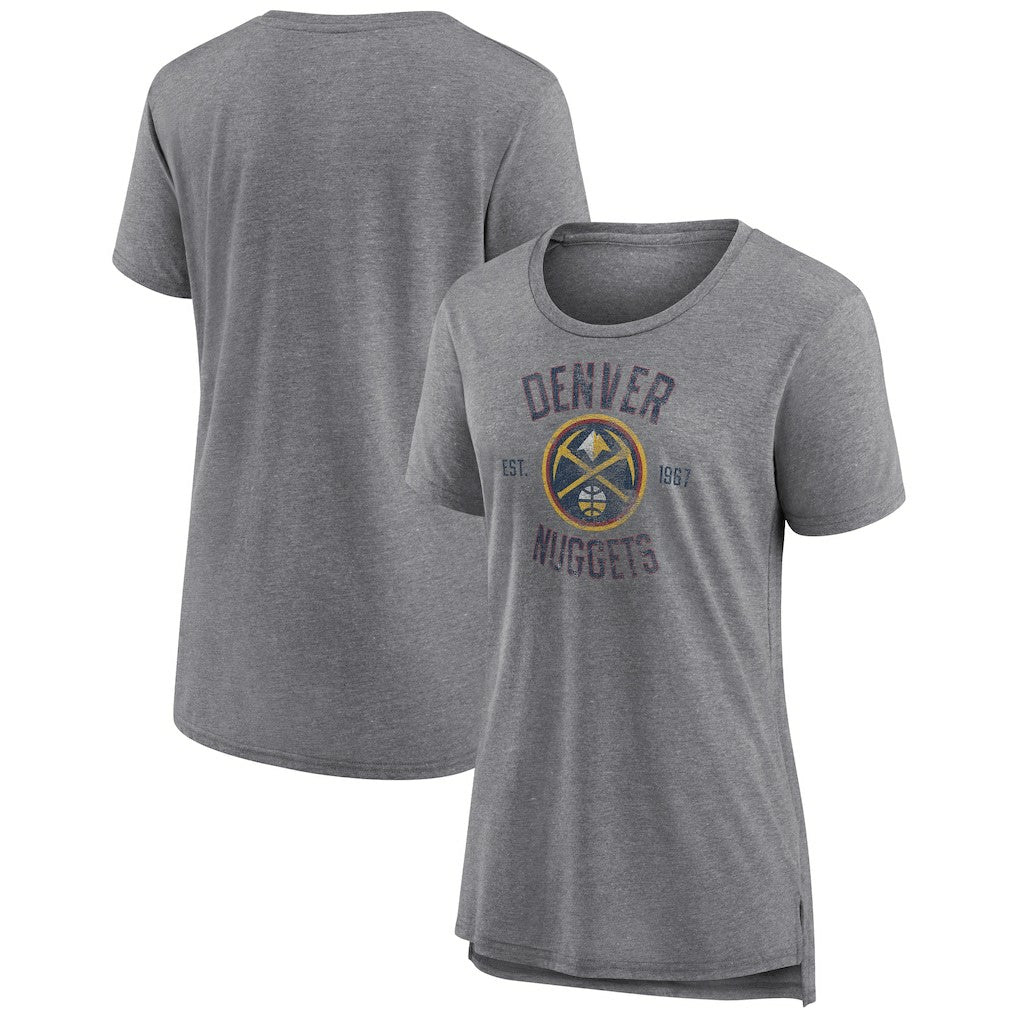NBA Denver Nuggets Women's Heritage Tri-Blend T-Shirt sale