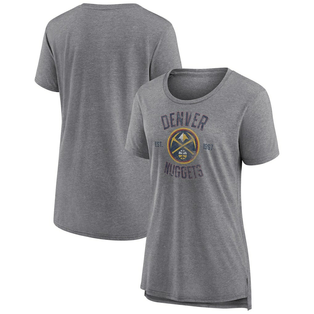 NBA Denver Nuggets Women's Heritage Tri-Blend T-Shirt sale