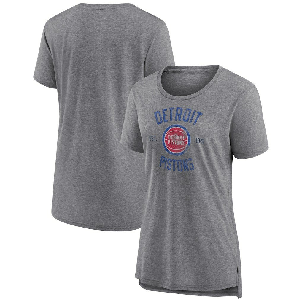 NBA Detroit Pistons Women's Heritage Tri-Blend T-Shirt sale