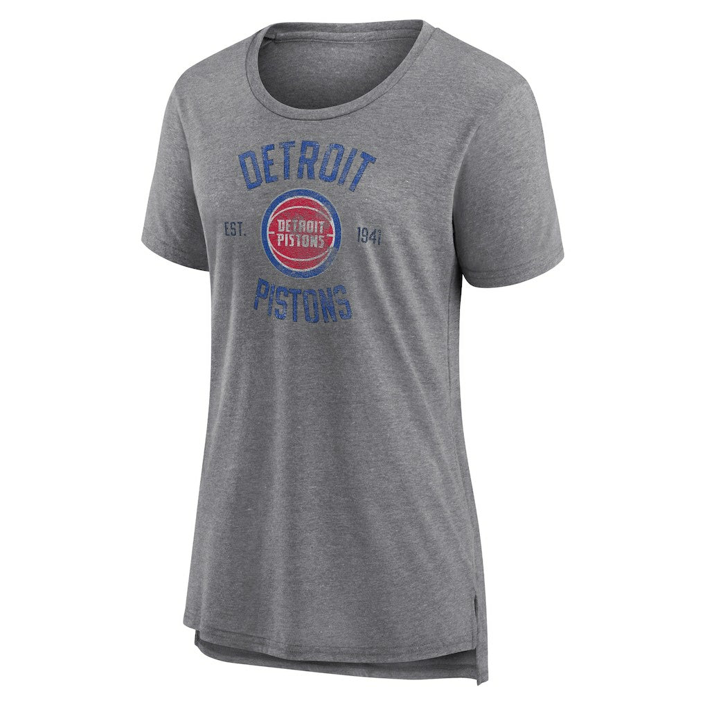 NBA Detroit Pistons Women's Heritage Tri-Blend T-Shirt sale