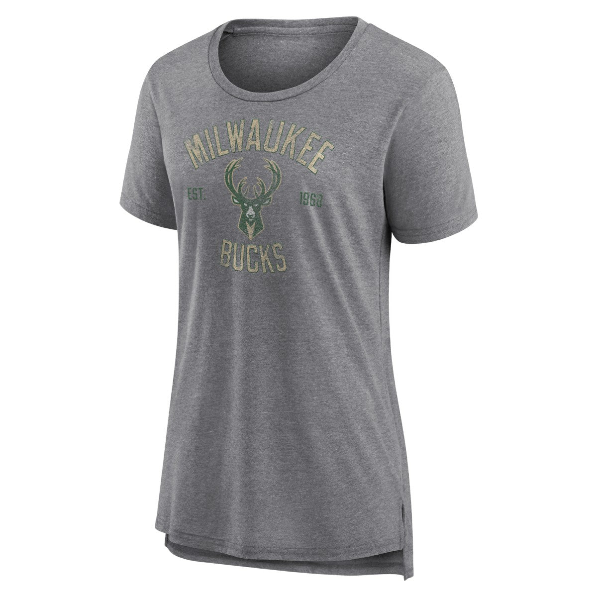 NBA Milwaukee Bucks Women's Heritage Tri-Blend T-Shirt