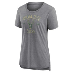 NBA Milwaukee Bucks Women's Heritage Tri-Blend T-Shirt