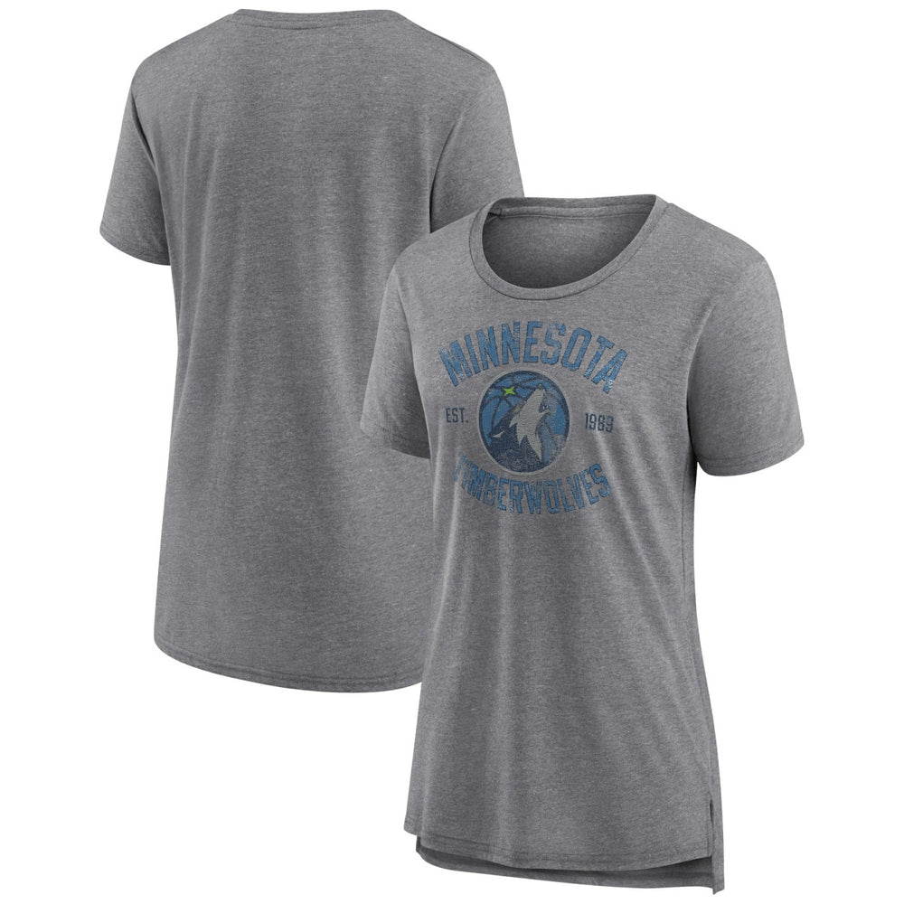 NBA Minnesota Timberwolves Women's Heritage Tri-Blend T-Shirt
