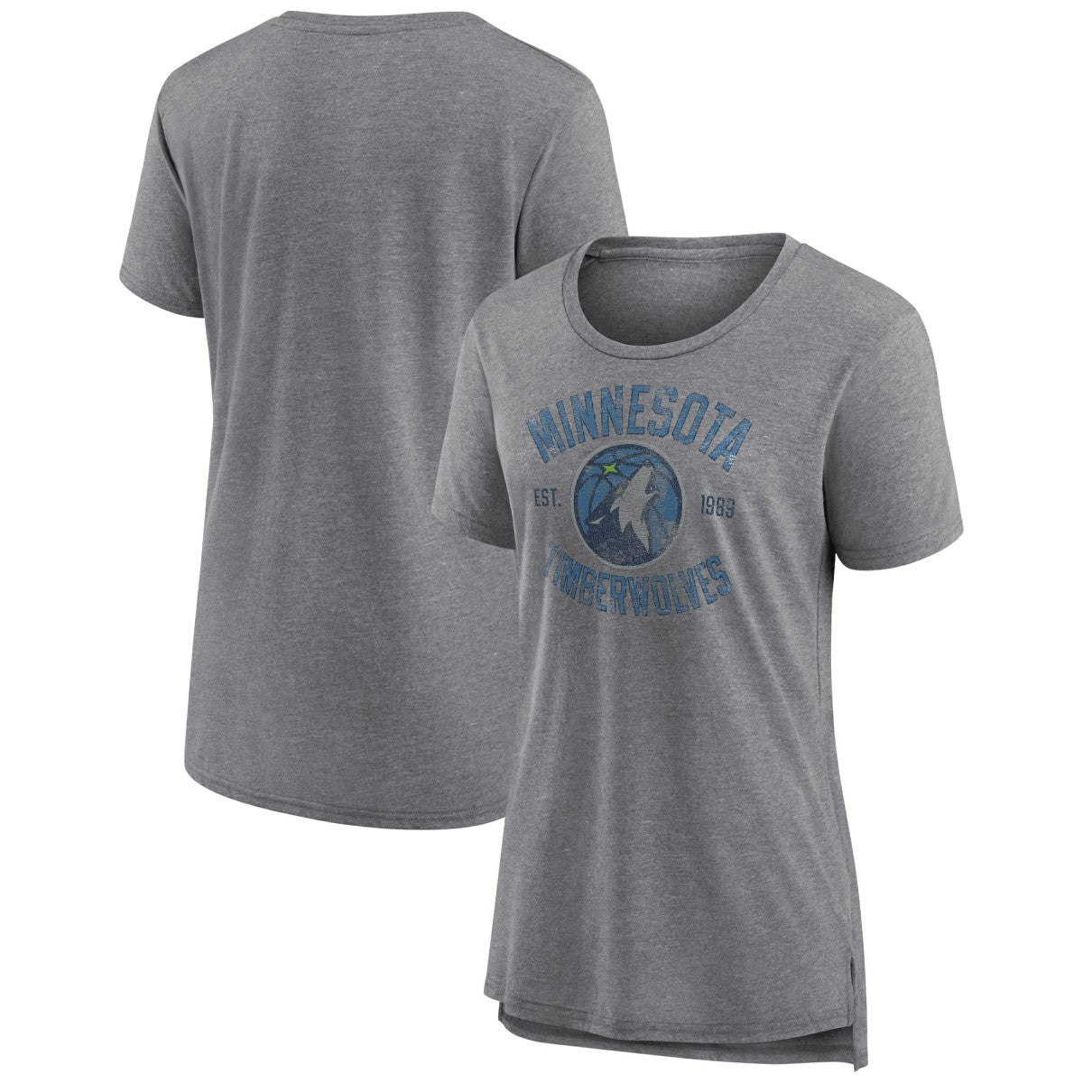 NBA Minnesota Timberwolves Women's Heritage Tri-Blend T-Shirt