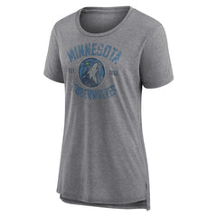 NBA Minnesota Timberwolves Women's Heritage Tri-Blend T-Shirt