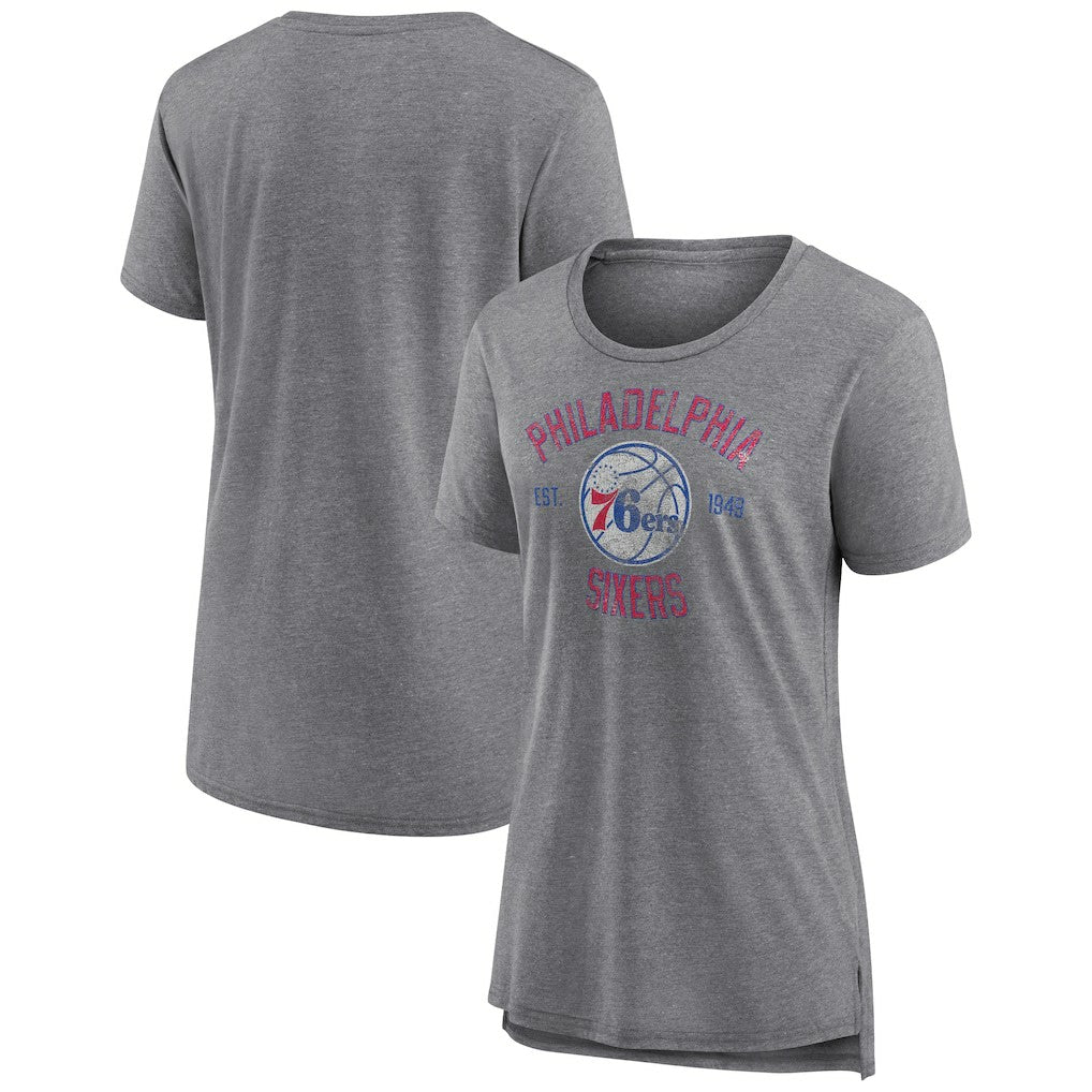 NBA Philadelphia 76ers Women's Heritage Tri-Blend T-Shirt
