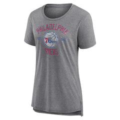 NBA Philadelphia 76ers Women's Heritage Tri-Blend T-Shirt