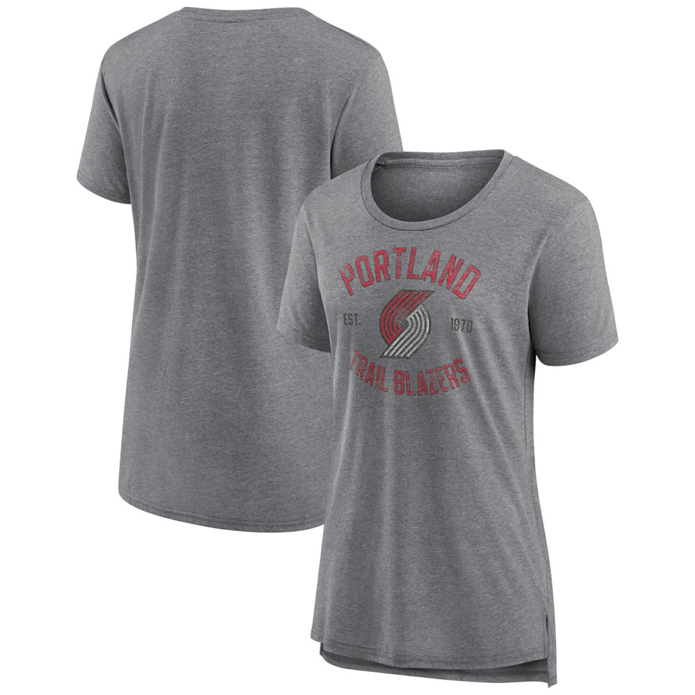 NBA Portland Trail Blazers Women's Heritage Tri-Blend T-Shirt