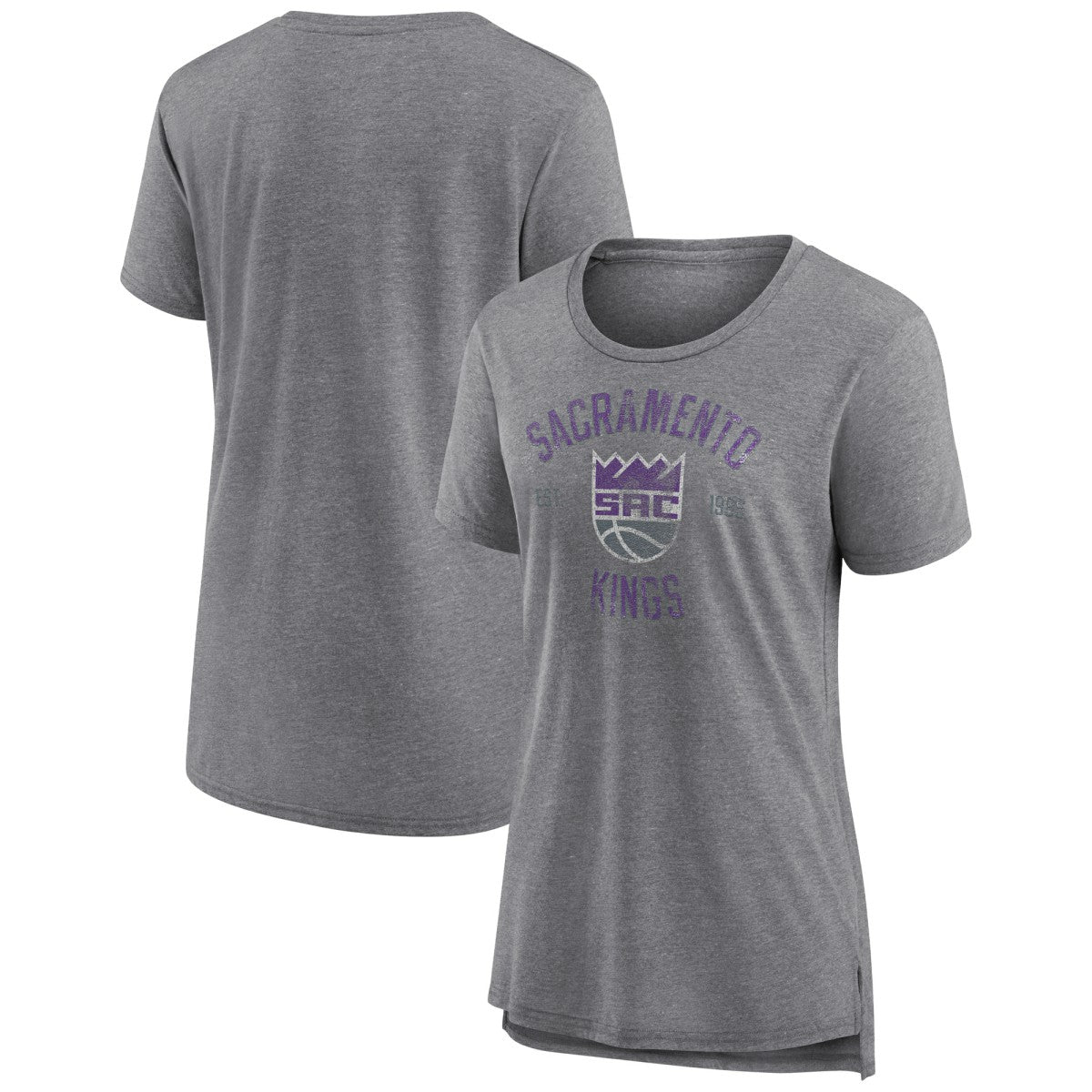 NBA Sacramento Kings Women's Heritage Tri-Blend T-Shirt