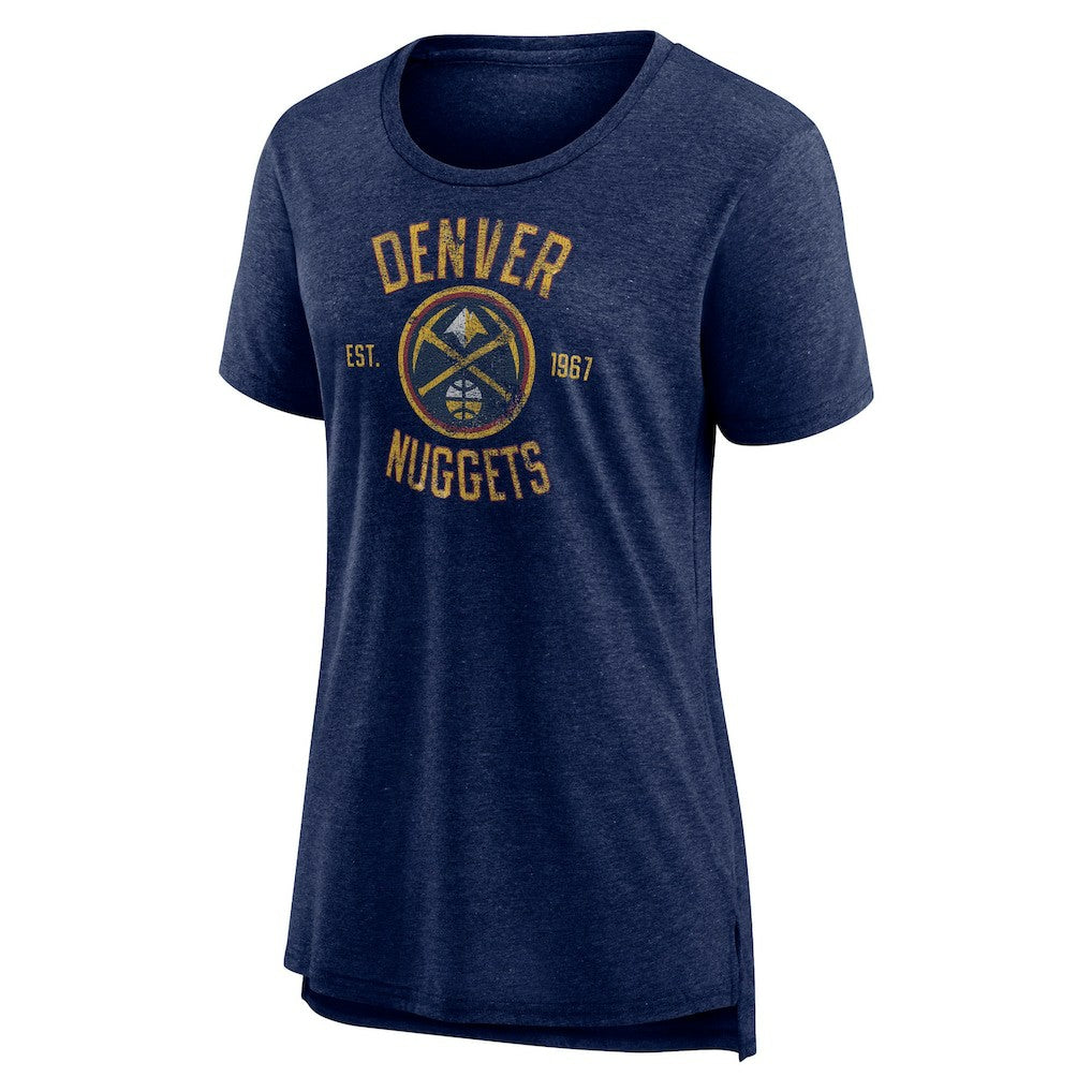 NBA Denver Nuggets Women's Heritage Tri-Blend T-Shirt sale