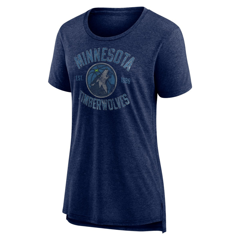 NBA Minnesota Timberwolves Women's Heritage Tri-Blend T-Shirt