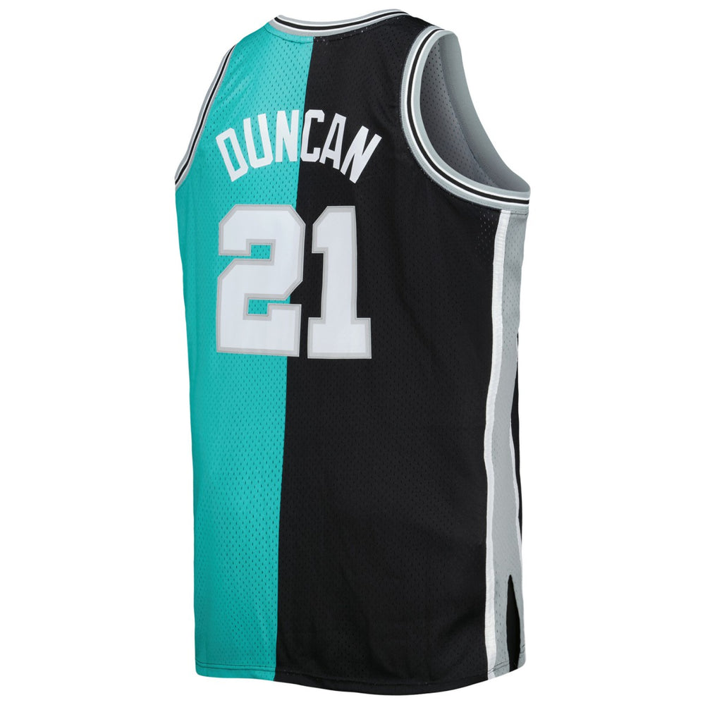 NBA Tim Duncan San Antonio Spurs Big & Tall Hardwood Classics 1998/99 Split Swingman Jersey