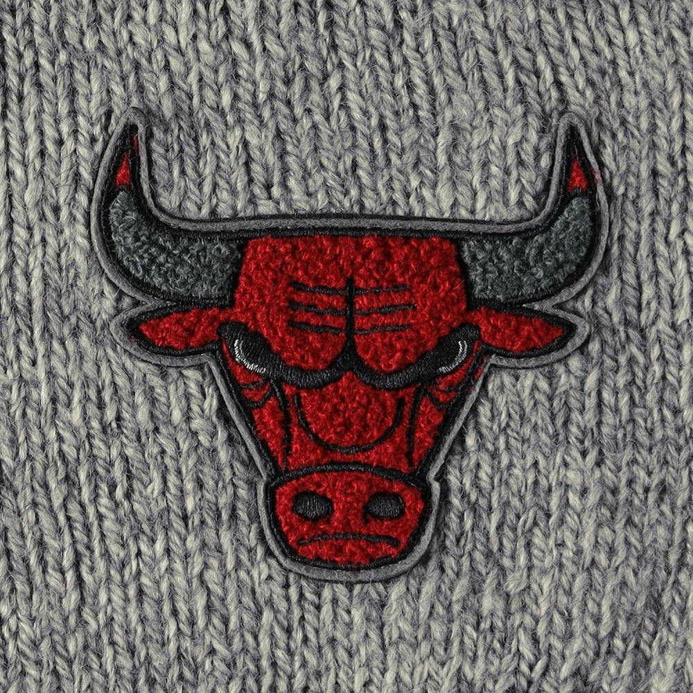 NBA Chicago Bulls Lusso Women's Scarletts Lantern Sleeve Tri-Blend V-Neck Pullover Sweater