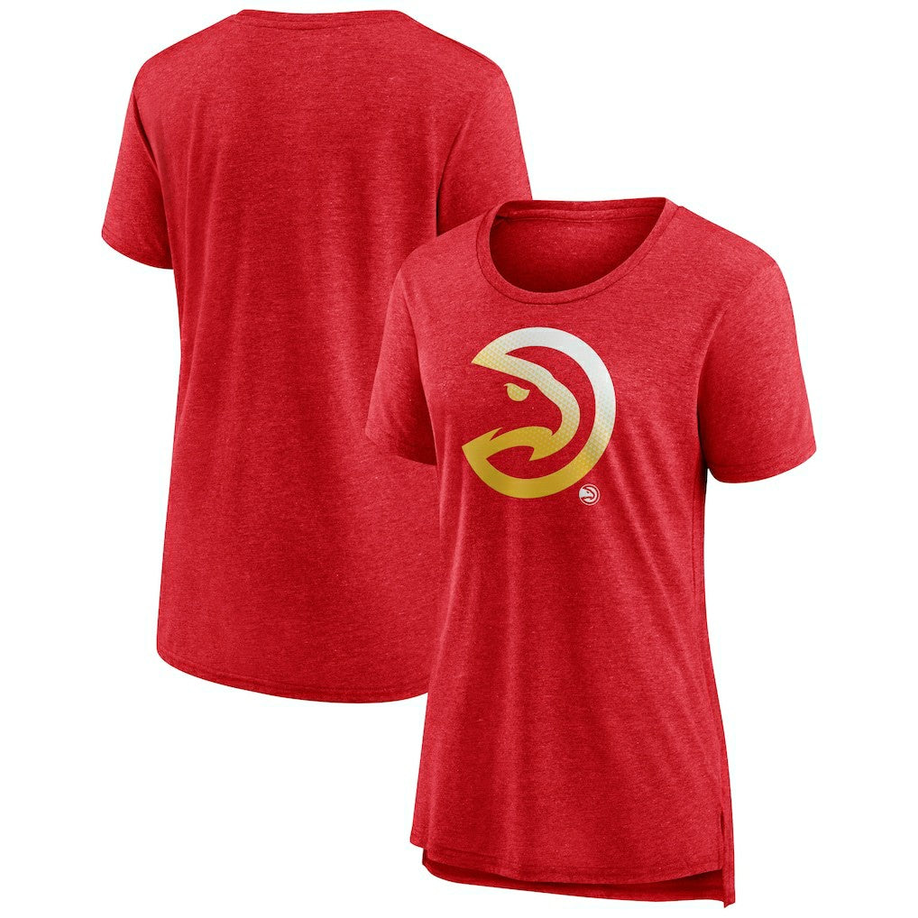 NBA Atlanta Hawks Women's Gradient Logo Tri-Blend T-Shirt