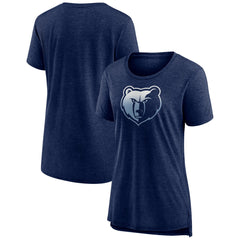 NBA Memphis Grizzlies Women's Gradient Logo Tri-Blend T-Shirt