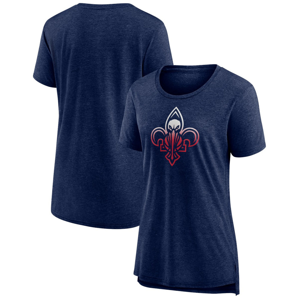 NBA New Orleans Pelicans Women's Gradient Logo Tri-Blend T-Shirt
