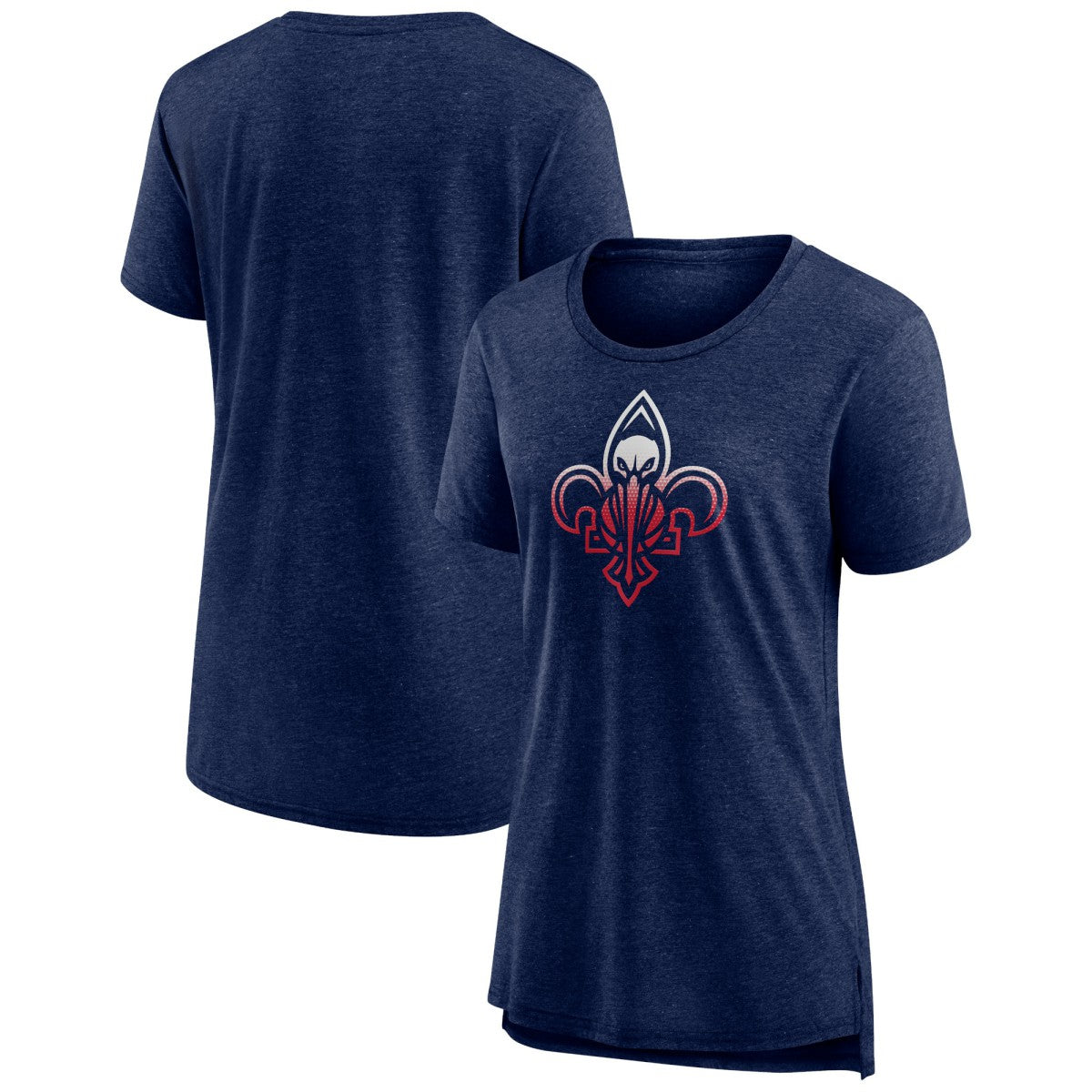 NBA New Orleans Pelicans Women's Gradient Logo Tri-Blend T-Shirt