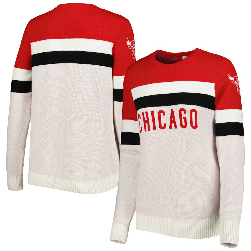 NBA Chicago Bulls Lusso Women's Dominique Pullover Sweater