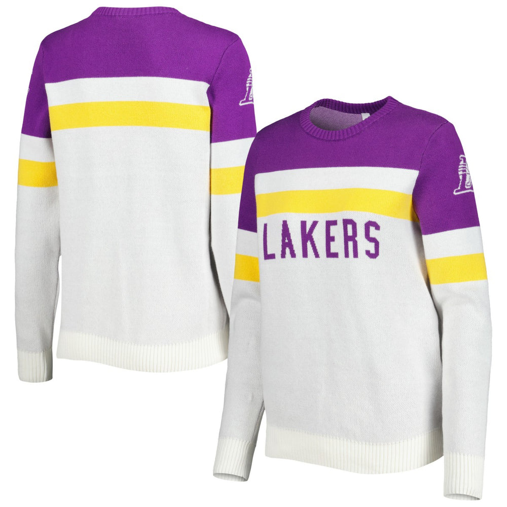 NBA Los Angeles Lakers Lusso Women's Dominique Pullover Sweater