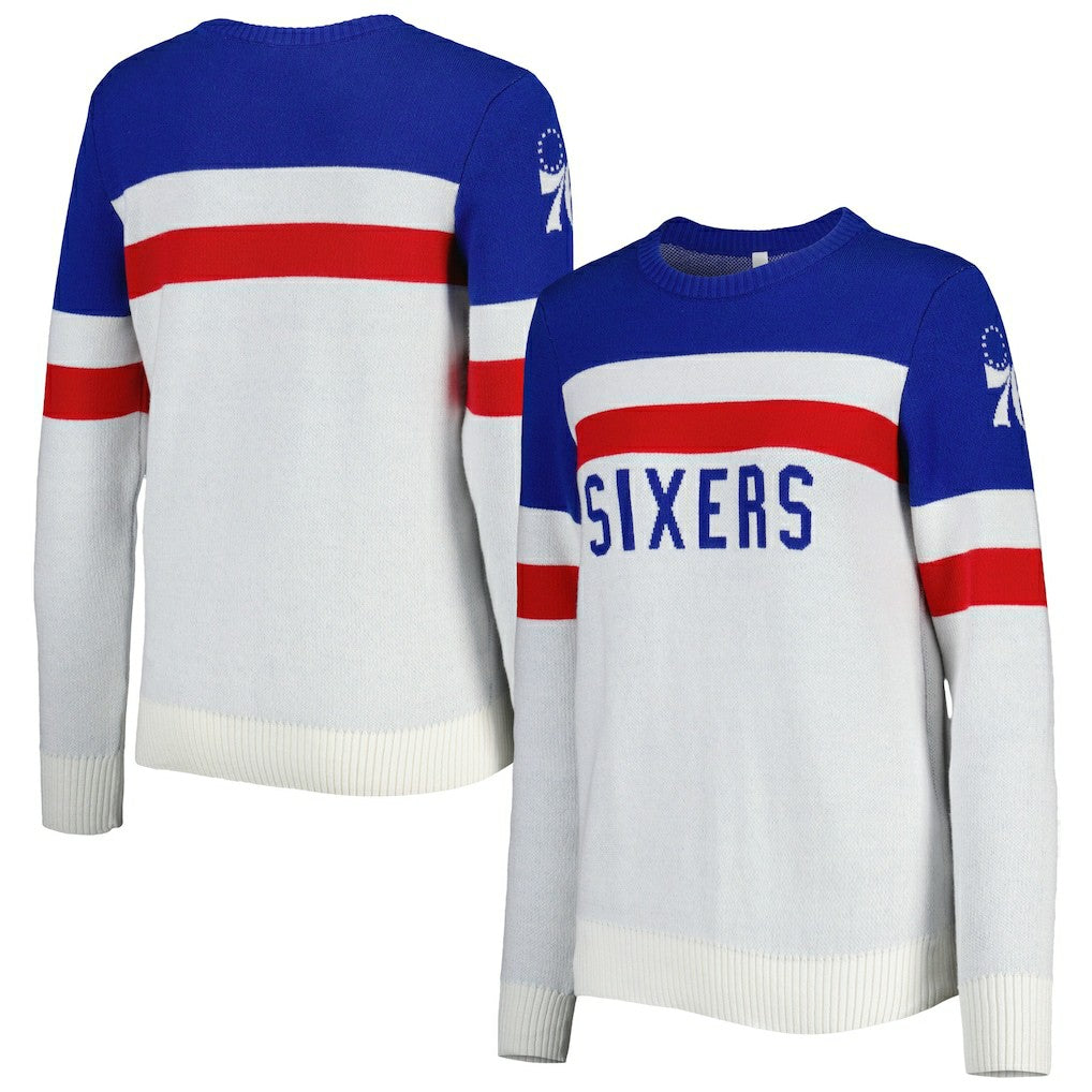NBA Philadelphia 76ers Lusso Women's Dominique Pullover Sweater
