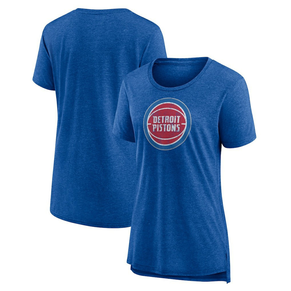 NBA Detroit Pistons Women's Distressed Logo Tri-Blend T-Shirt sale