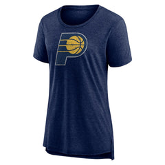 NBA Indiana Pacers Women's Distressed Logo Tri-Blend T-Shirt