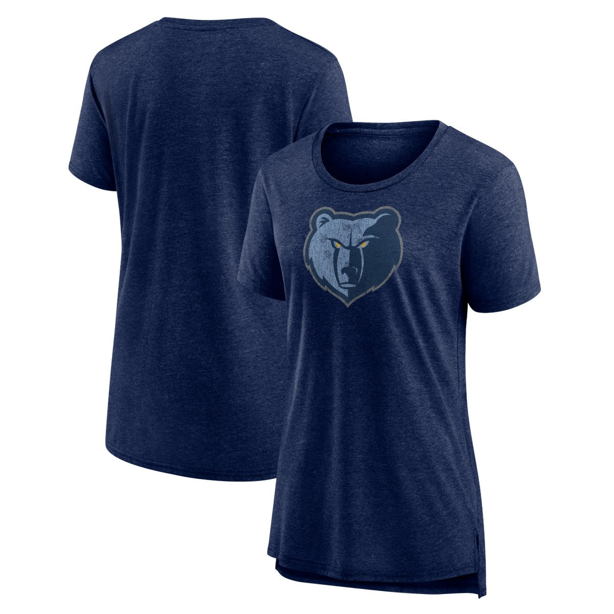 NBA Memphis Grizzlies Women's Distressed Logo Tri-Blend T-Shirt